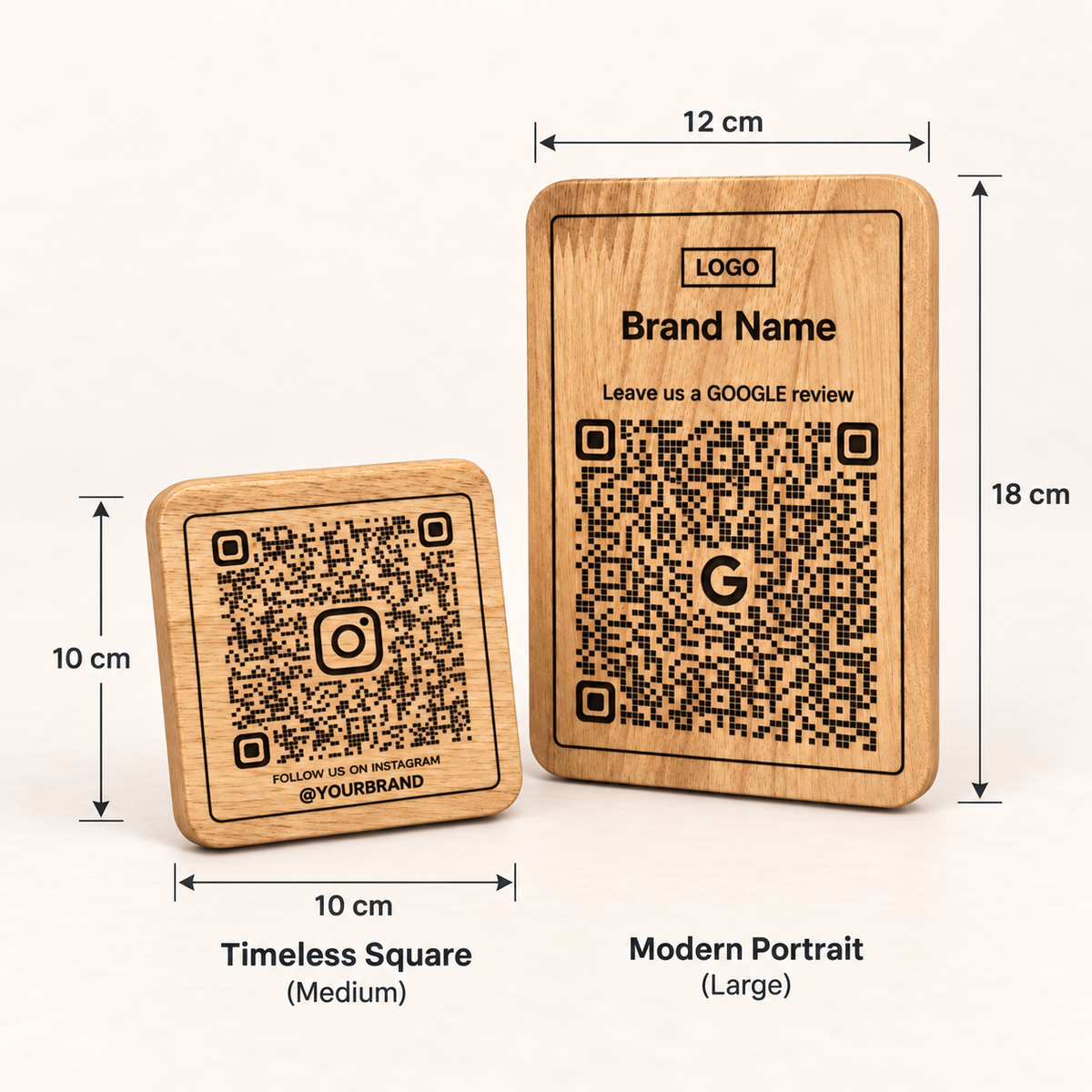 Wooden QR Display Stand