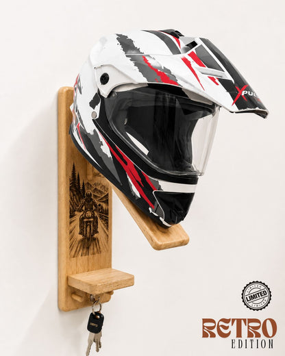 Premium Wall Mounted Helmet Holder and Organiser