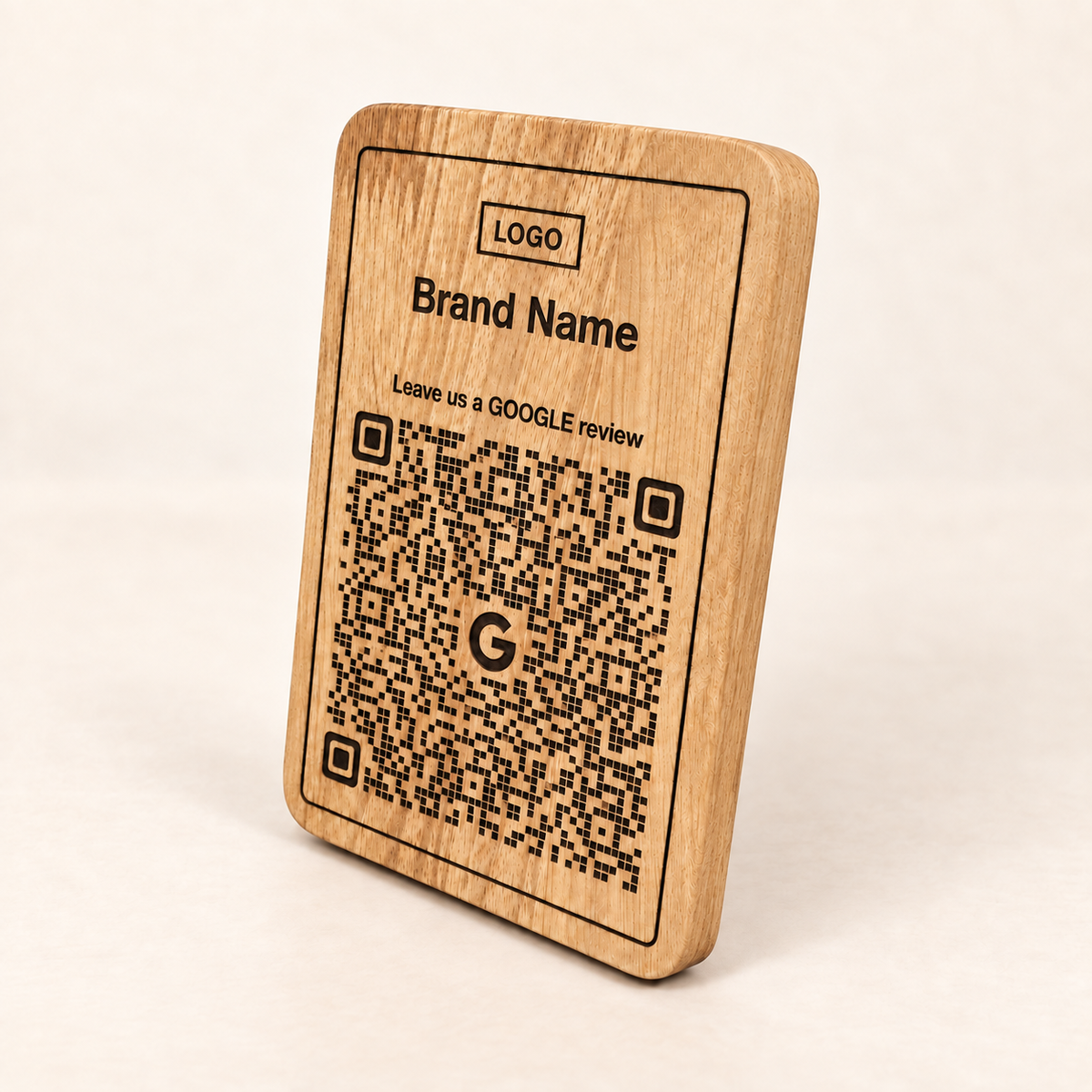 Wooden QR Display Stand