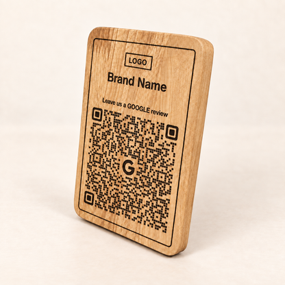 Wooden QR Display Stand