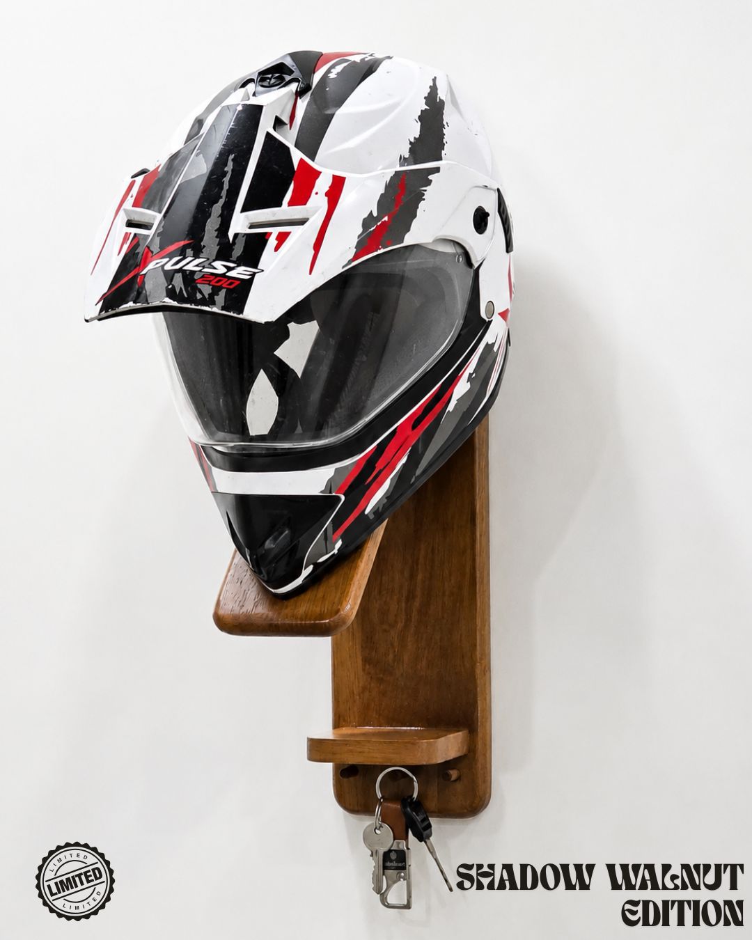 Premium Wall Mounted Helmet Holder and Organiser