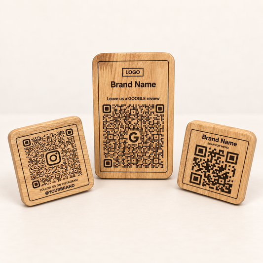 Wooden QR Display Stand