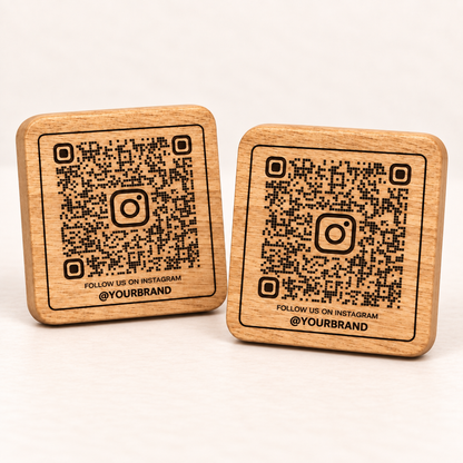 Wooden QR Display Stand