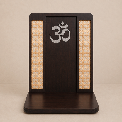 Premium Rattan Pooja Backdrop
