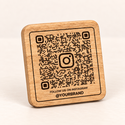 Wooden QR Display Stand