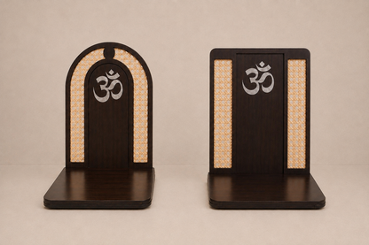 Premium Rattan Pooja Backdrop