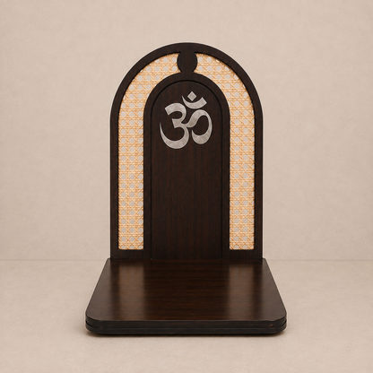 Premium Rattan Pooja Backdrop